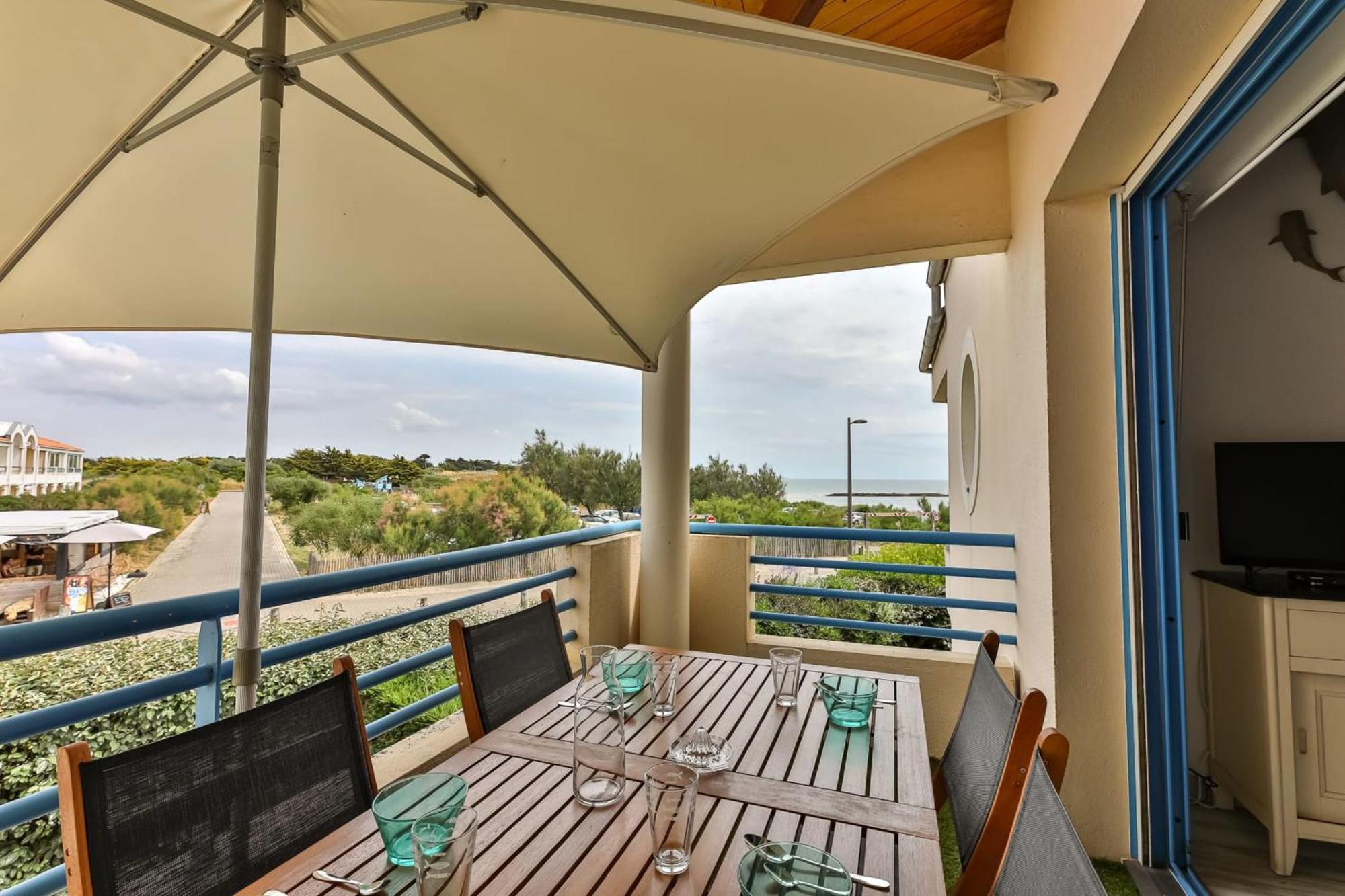 Un Balcon A La Mer - Studio Vue Sur Mer Brétignolles-sur-Mer Eksteriør bilde