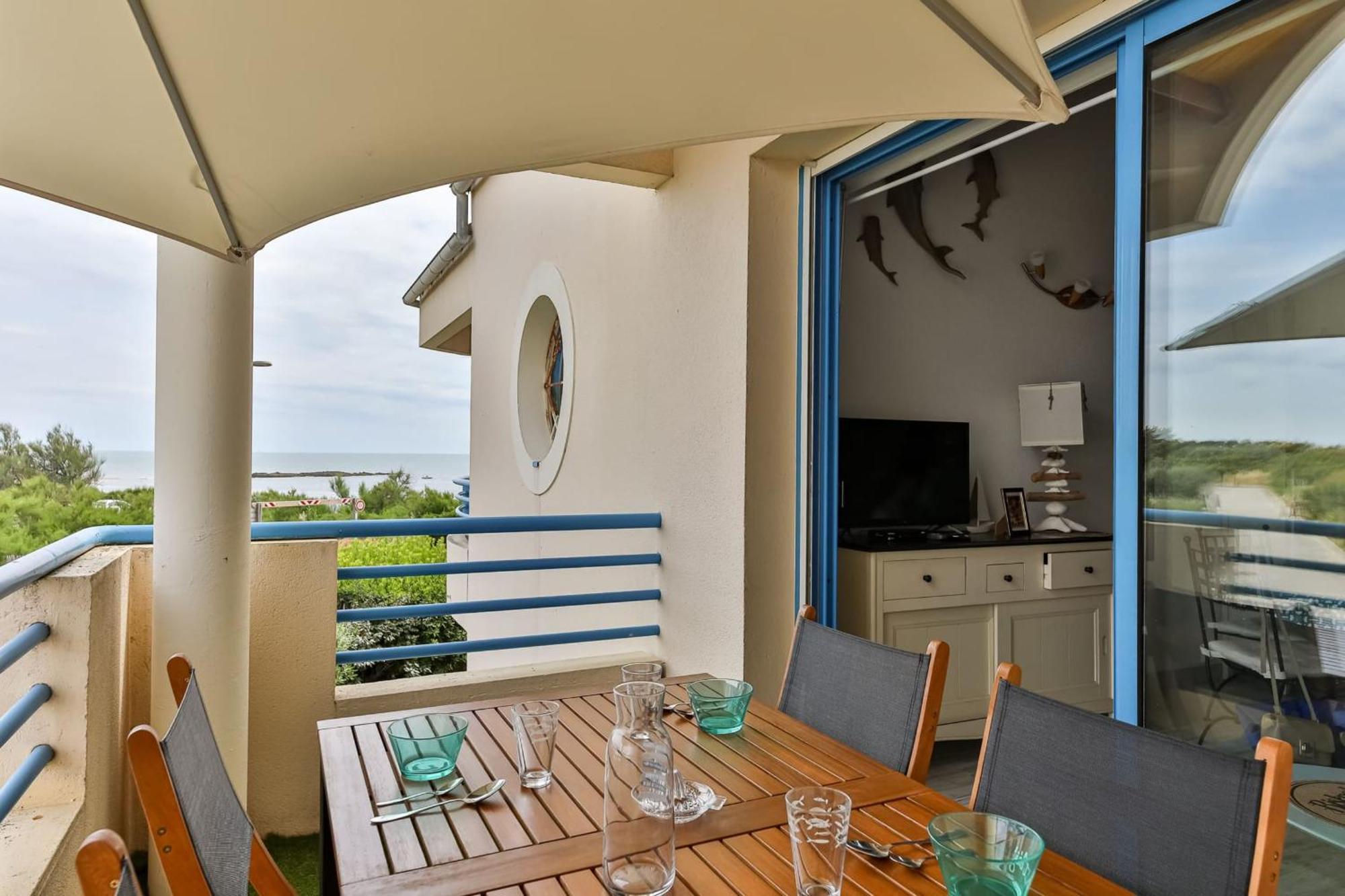 Un Balcon A La Mer - Studio Vue Sur Mer Brétignolles-sur-Mer Eksteriør bilde